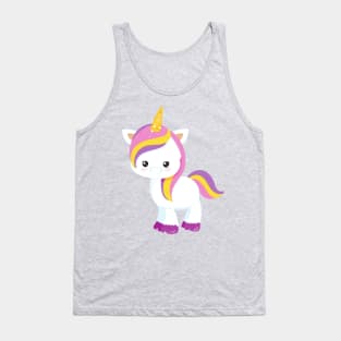 Cute Unicorn, Little Unicorn, Kawaii Unicorn Tank Top